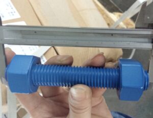 Xylar 2 Aluminum-filled ceramic-metallic PTFE coated stud Bolt