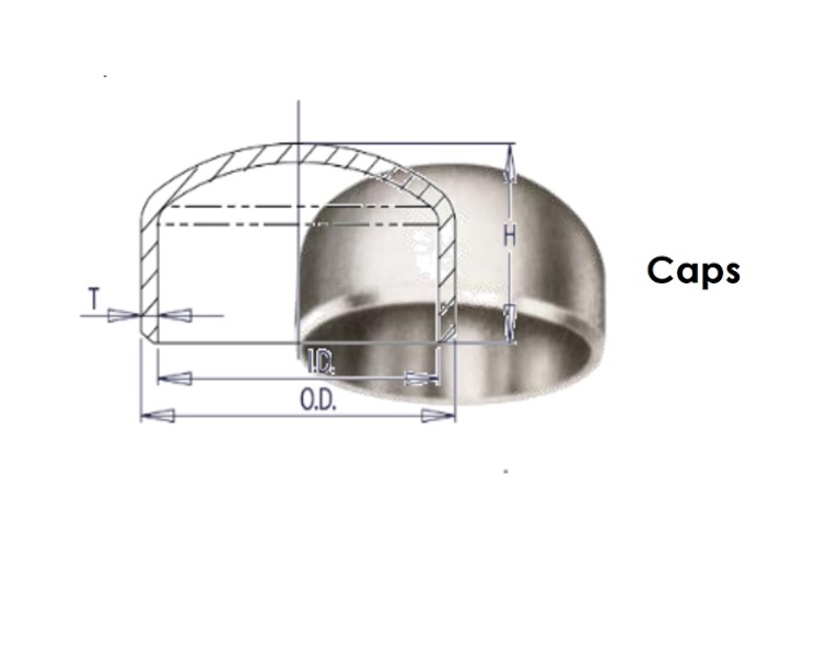 ASME B16.9 Butt Weld Pipe Caps Seamless