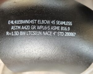 ASTM A420 WPL6 Elbow 90Deg LR SR ASME B16.9