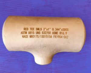 ASTM A815 S32750 Tee Super Duplex Stainless Steel Fittings