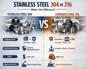 Stainless Steel 304 vs 316 difference