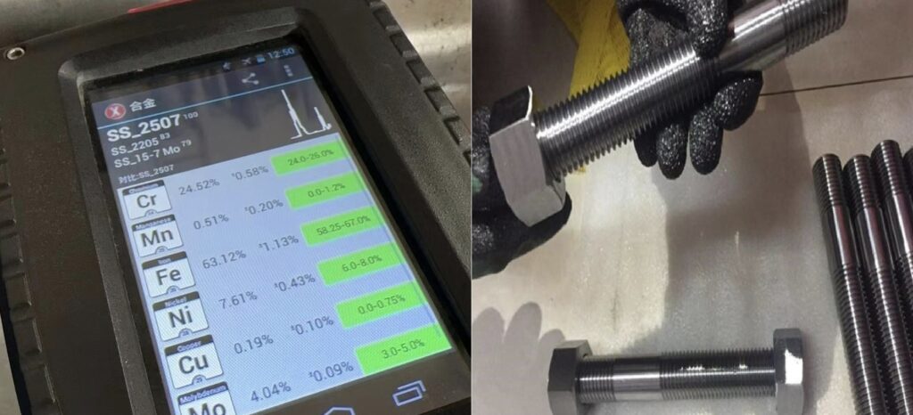 UNS S32750 Super Duplex 2507 Stud Bolt Faseners
